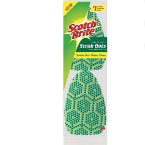 Scotch-Brite Heavy Duty Scrub Dots Sponge 2 Pack Dishwand Refills Made USA New